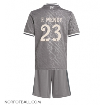 Billige Fotballdrakt Real Madrid Ferland Mendy #23 Replika Tredjedraktsett Barn 2024-25 Kortermet (med bukser)